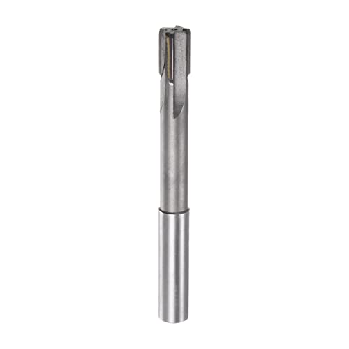 sourcing map Carbide Reamer 12.1 mm, 4 Blades, H8/H7 Accuracy, Sandblasting Coating Machine Reamer for Metal Wood Hole Reamer, Straight Groove High Speed Steel Tool 12.1mm