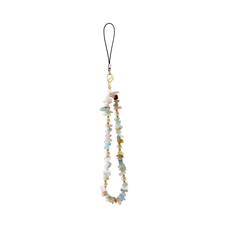 [Australia - AusPower] - Phone Charms Phone Chain Strap Cell Phone Lanyard Wrist Strap Natural Gem Stone Charms for Phone AirPods Women Girls A_Green 