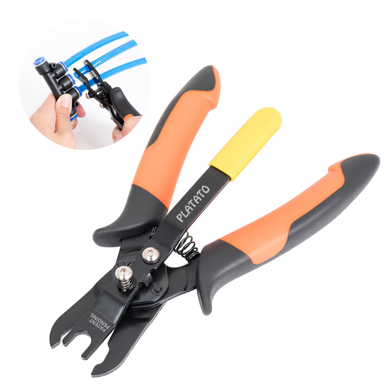 [Australia - AusPower] - Push to Connect Fittings Disconnect Tong Tool for Removing Push-fit Pneumatic Fittings 1/4”, 5/16” (6mm, 8mm) Quick Connect Air Hose Fittings Removal Tool 6-8mm 