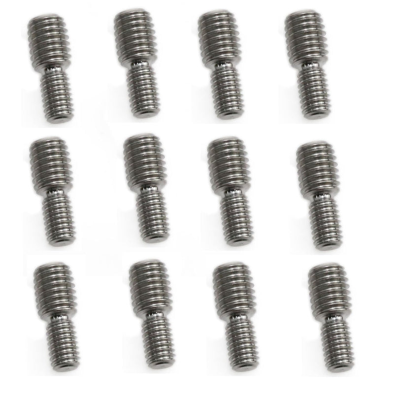 [Australia - AusPower] - Meuey Lyot- 304 Stainless Steel Transfer Screws Reducer Screw M6 to M8 Metal Adapter External Thread -12pcs 