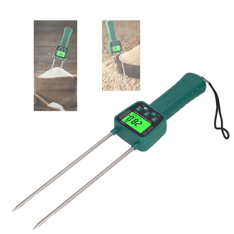 [Australia - AusPower] - KUIDAMOS Hay Moisture Tester Grain Tester Easy to Operate Hay Moisture Meter Wide Application Backlight hay Moisture Tester for Crop Humidity & Moisture Meters 