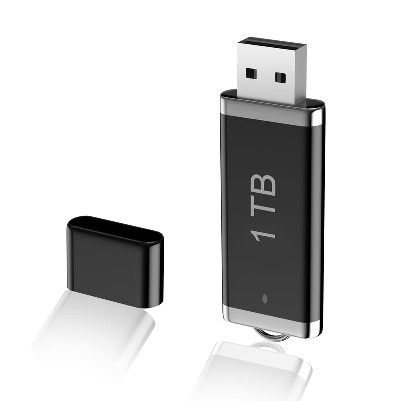 [Australia - AusPower] - USB Flash Drive 1TB, Portable Thumb Drives 1TB: BKMNEU USB Memory Stick, Ultra Large Storage USB Drive, High-Speed 1TB Jump Drive, 1000GB Swivel Zip Drive for PC/Laptop Black 