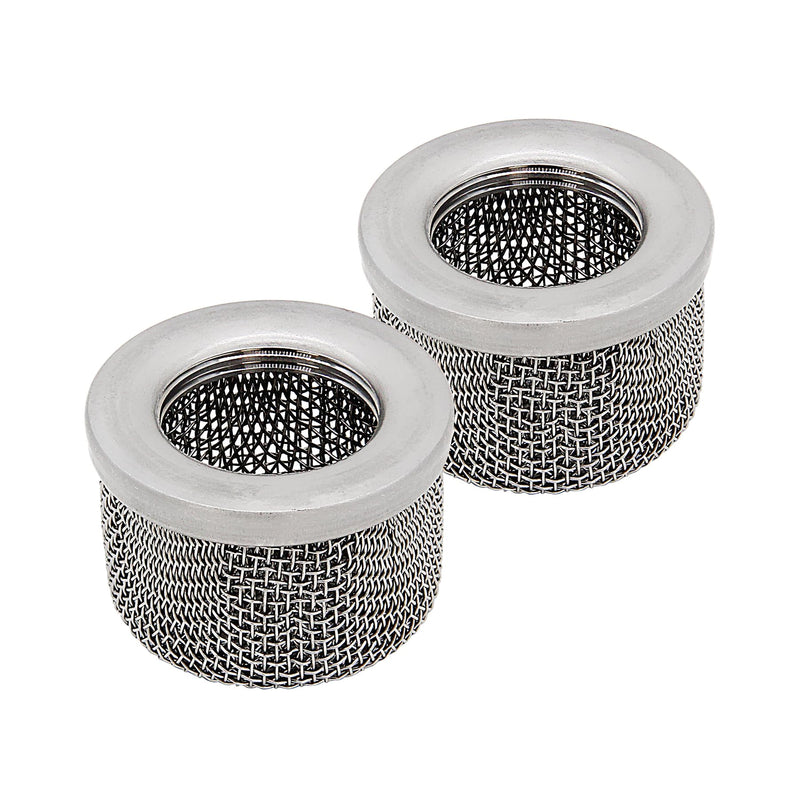 [Australia - AusPower] - 2 Pack 181072 Pump Inlet Strainer Fit for UltraMax 795 1095 1595 Ultra 1500 1000 750 333 433 Gmax 3900 5900 Suction Hose with 1" NPT Thread Stainless Steel 