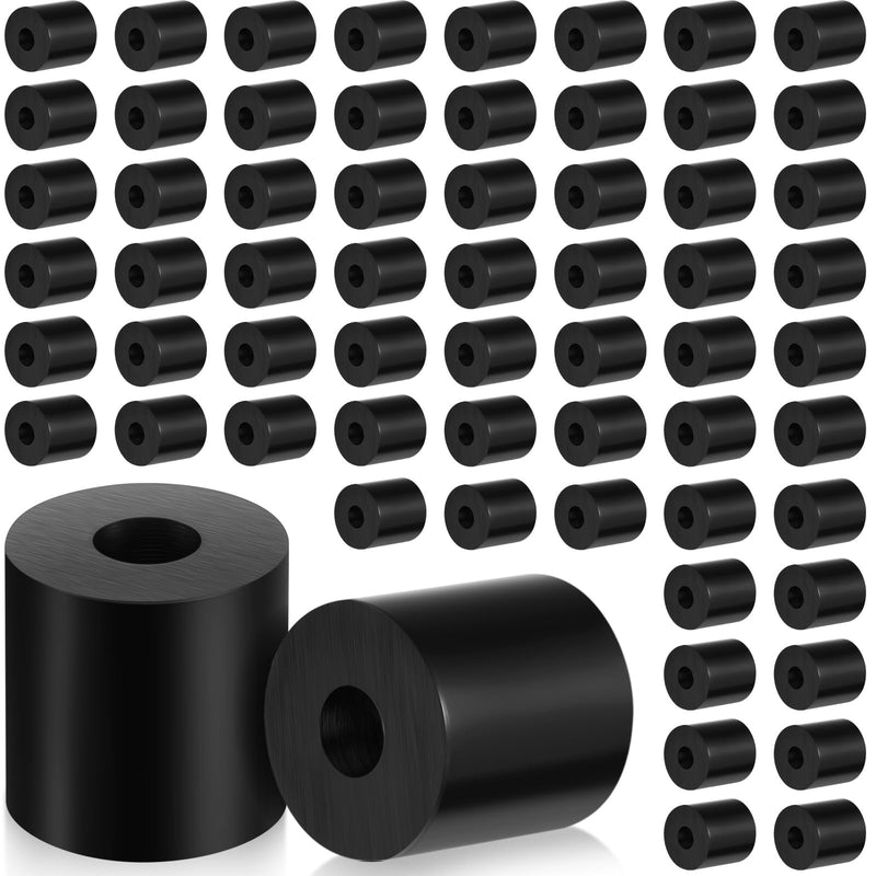 Fabbay Multi Purpose Rubber Spacer Black Rubber Bushings 3/4 Od x 1/4 ID x 3/4 Inch Grommets Washers for Vibration, Bolts, Home, Car Accessories(64 Pcs) 64