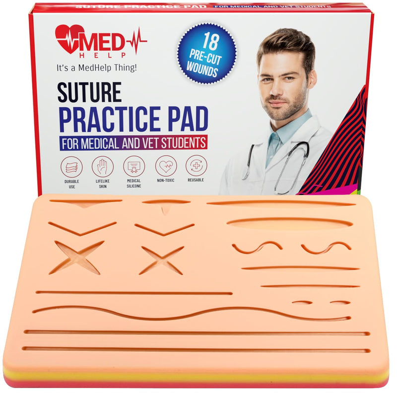 [Australia - AusPower] - Suture Practice Pad for Medical Students - Advanced Suture Pad 3 Layers with 17 Wounds, Practice Suture Pad for Vet and Nursery Training Suture Practice Pad 