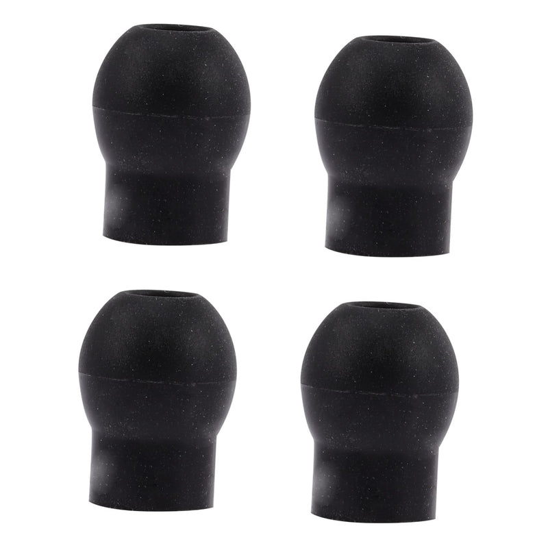 [Australia - AusPower] - Mobestech 4pcs Earplugs Ear Tips for Stethoscopes Stethoscope Accessories Stethoscope Replacement Earbud Stethoscope Replacement Ear Tips Stethoscope Ear Tips Replacement Ear Beans Gourd PVC 1.5x1.2cm Black 