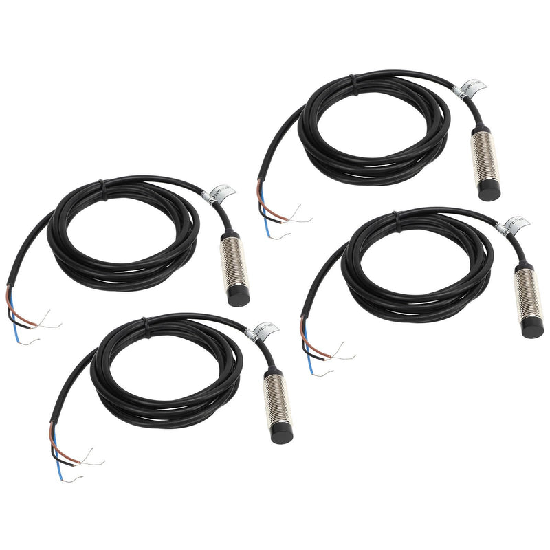 [Australia - AusPower] - Inductive Proximity Switch, IP67 6?36VDC 200mA Copper Alloy Shell NPN 3 Wire Proximity Sensor 12mm Probe Normally Closed for CNC Machine Tool 