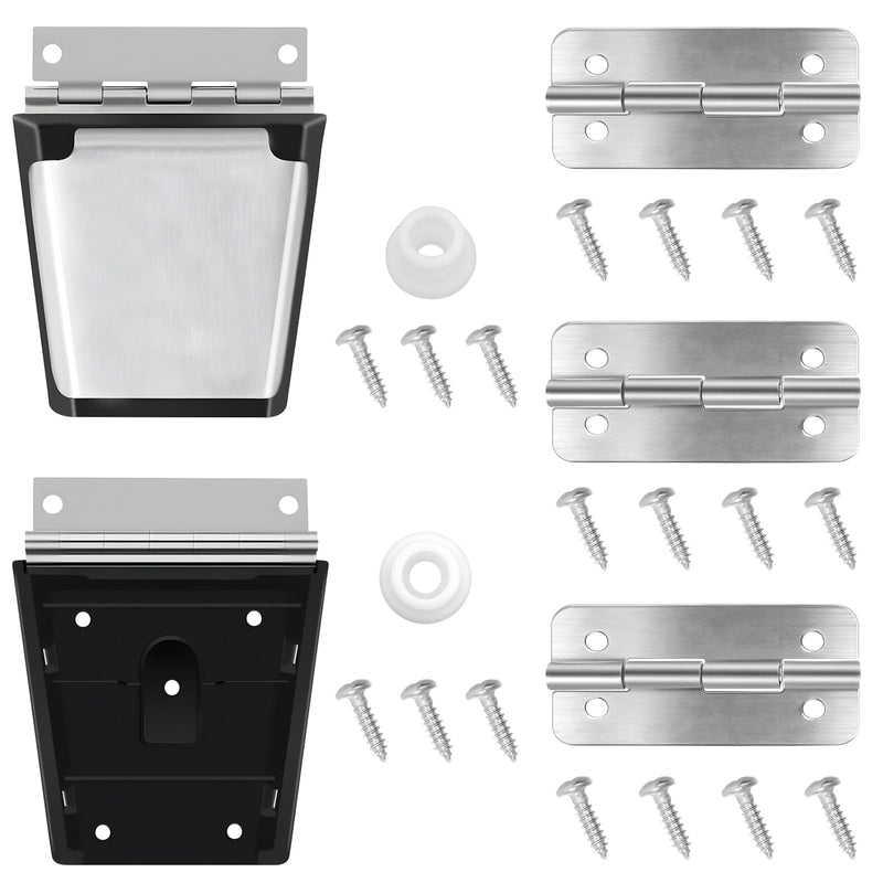 Cooler Hinges Replacement & Cooler Latch Replacement for Igloo Cooler Replacement Parts, Cooler Parts Set, Cooler Stainless Steel Latch and Hinge Parts Kit with High-Strength Screws