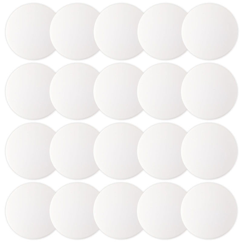 [Australia - AusPower] - JULBEAR Door Stopper Wall Protector, 12PCS Door Knob Stoppers Wall Protector with Strong Back Adhesive,Quiet, Shock, Absorbent Silicone, Door Handle Bumpers and Protect Wall Surfaces (Round 2 inch) 12 