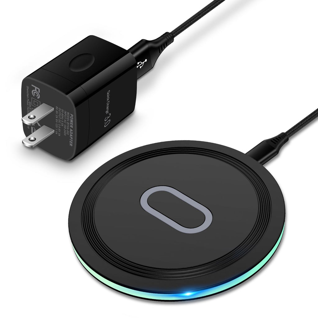 [Australia - AusPower] - Wireless Charger Samsung Fast Charging Pad for Samsung Galaxy S24/S23 Ultra/S22/S21/Z Flip 5,15W Wireless Charging Station Charger Mat with QC Adapter for Google Pixel 7a 8 7Pro 6,iPhone 15 14 13 12 Wireless Charger with QC Adapter 