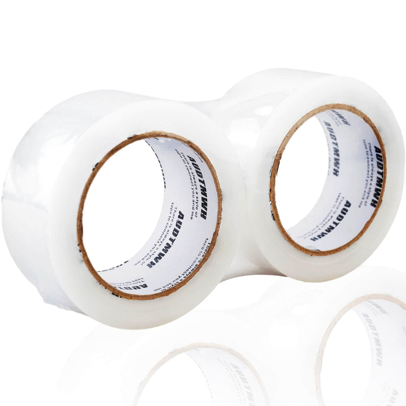 [Australia - AusPower] - Packing Tape Refills, Clear, Packaging Tape Heavy Duty Designed for Moving, Shipping and Packing, Mailing,1.88" x 60 yds, 2 Rolls 2 Rolls, 120 yds 