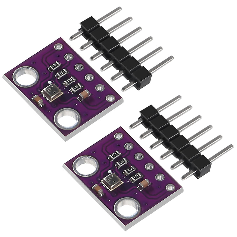[Australia - AusPower] - 2PCS BME280 3.3V Temperature Humidity Sensor Atmospheric Barometric Pressure Sensor Module with IIC I2C Breakout Board 