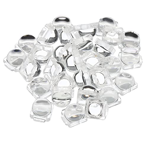 PATIKIL LED Convex Lens 30 Pack 30° Beam Angle Acrylic LED Optical Convex Condenser Lens for 5050 LED Strip Lamp Beads 30 Degrees