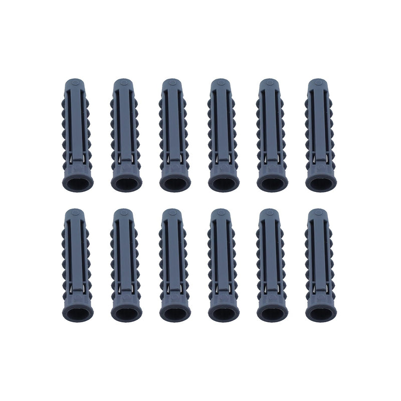 [Australia - AusPower] - Plastic Expansion Bolt RLECS 12PCS 50mm / 2inch Gray ABS Plastic Expansion Pipe Wall Anchors for Concrete Wall or Brick Wall Installation 