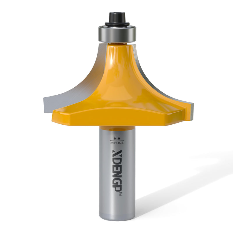 [Australia - AusPower] - Roundover Router Bit 1/2 Shank, 3/4" Radius Round Over Router Bits, Router Bits Round Over for Edging Forming Rounding Woodworking Cutter 3/4" Radius - 1/2" Shank 1/2 Inch Shank 