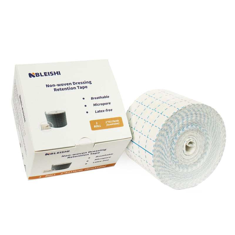 [Australia - AusPower] - Non-Woven Dressing Retention Tape,2InchesX11Yards,Gentle Adhesive Bandage, Hypoallergenic and Breathable,Medical Grade Wound Dressing Tape Sensitive Skin for Wound Care?Pack of 1Roll? 2InchesX11Yards 1 