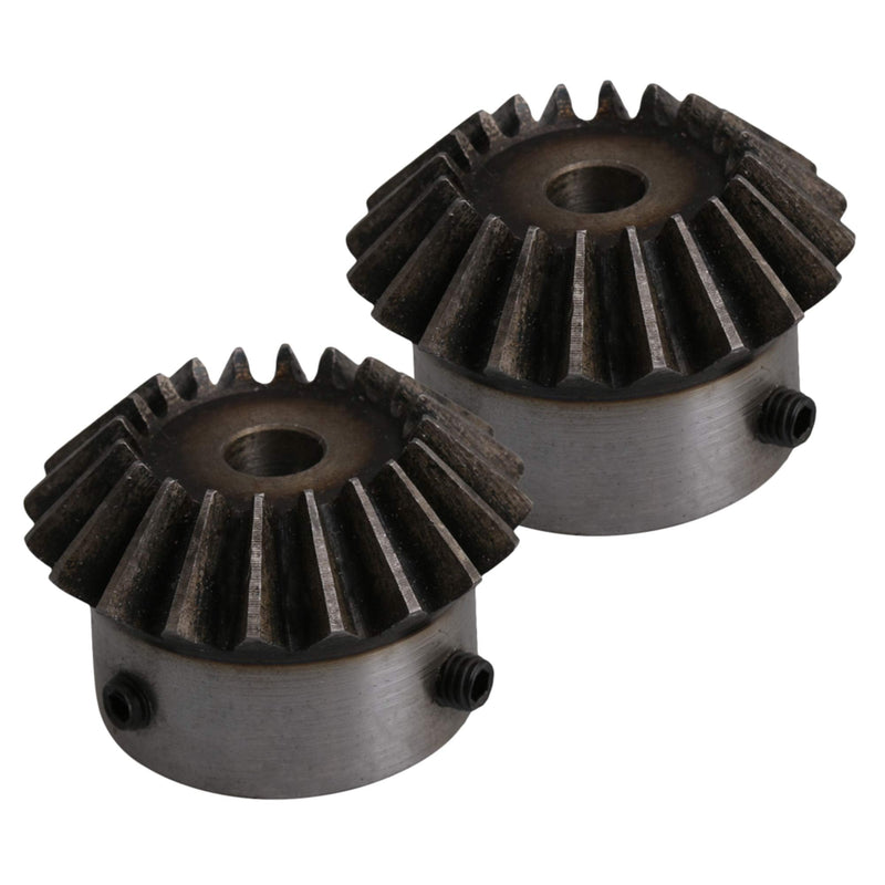 CNBTR 2PCS 2 Module 20 Teeth 8mm Hole Dia 90 Degree Gearbox Tapered Bevel Gear Wheel for Mechanical