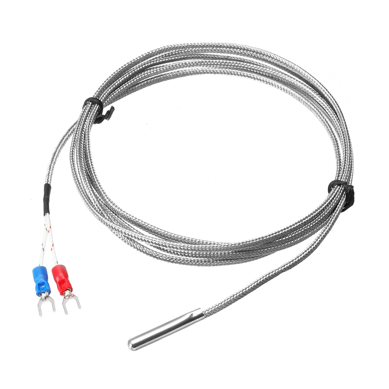 [Australia - AusPower] - MECCANIXITY E Type Thermocouple Temperature Sensor Probe 4x30mm 6.6ft Wire 0 to 600°C(32 to 1112°F) Stainless Steel 