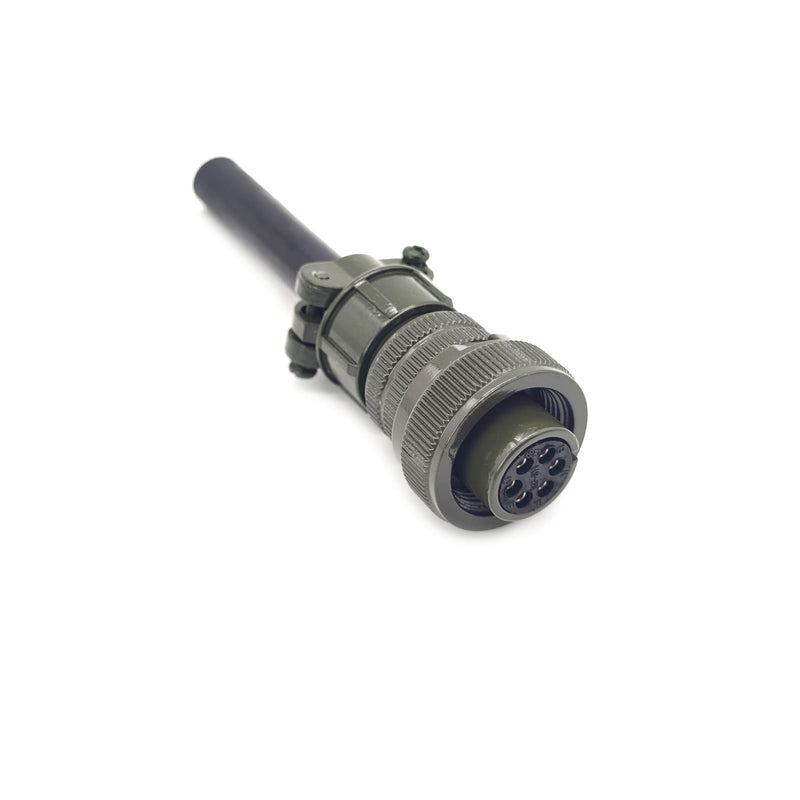 [Australia - AusPower] - MS3106A14S-6S Industrial Circular Connector, MIL-DTL-5015 Series Threaded Connector 6 Pin Contacts Solder Female Connectors Straight, 14S Shell Size for Industrial 