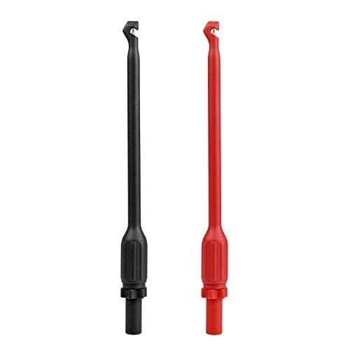 [Australia - AusPower] - ZIBOO ZB-T12 Automotive Wire Piercing Probe Wire Piercing Clip Puncture WireBack Probe Pins Red Black 190 * 16mm，Use for 4mm Banana Extended Test Cable … 