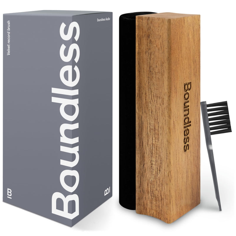 [Australia - AusPower] - Record Cleaner Brush - Vinyl Cleaner Record Brush - Velvet Vinyl Brush - Record Player Accessories - Vinyl Record Brush 