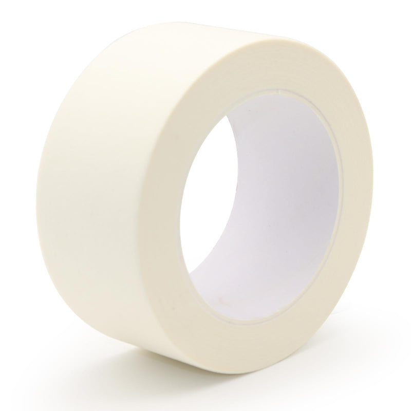 [Australia - AusPower] - Wide Masking Tape, Beige White Painters Tape, General Purpose Adhesive Tape for Home Wall Painting, Building, School Stationery, Labeling, Edge Finishing, 2 Inches x 55 Yards 