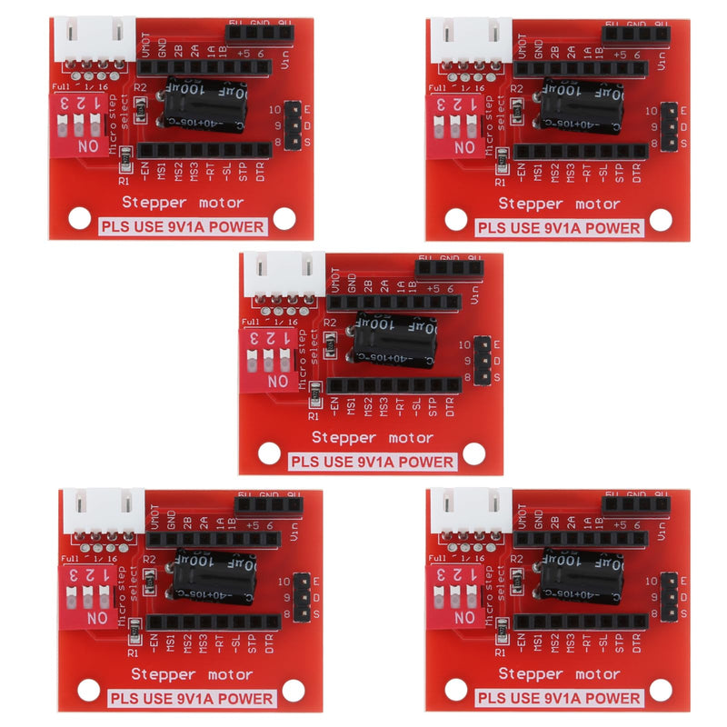 [Australia - AusPower] - A4988 DRV8825 Stepper Motor Driver Control Extension Shield Board for 3D Printer, Step Motor Extension Module 