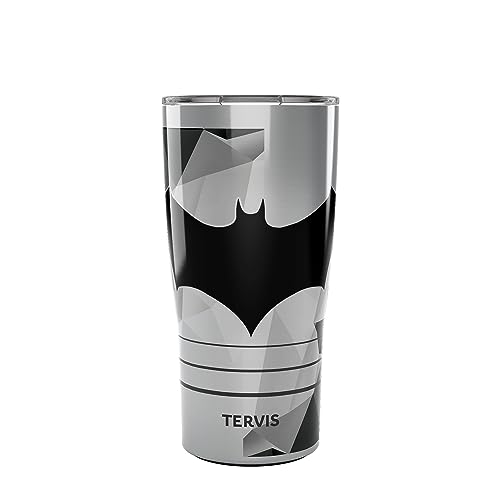 Tervis Traveler DC Comics Batman Lineage Triple Walled Insulated Tumbler Travel Cup Keeps Drinks Cold & Hot, 20oz, Stainless Steel