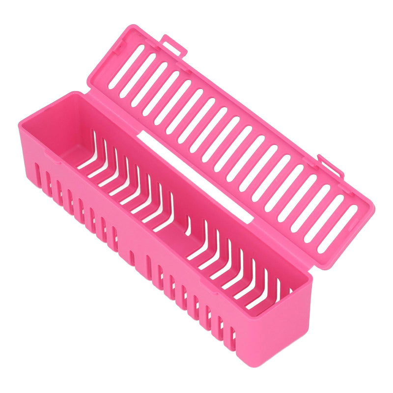 [Australia - AusPower] - Plastic Dental Autoclave Container, Dental Instrument Autoclave Box, Plastic Dental Box, Instrument Cleaning Container (pink) 