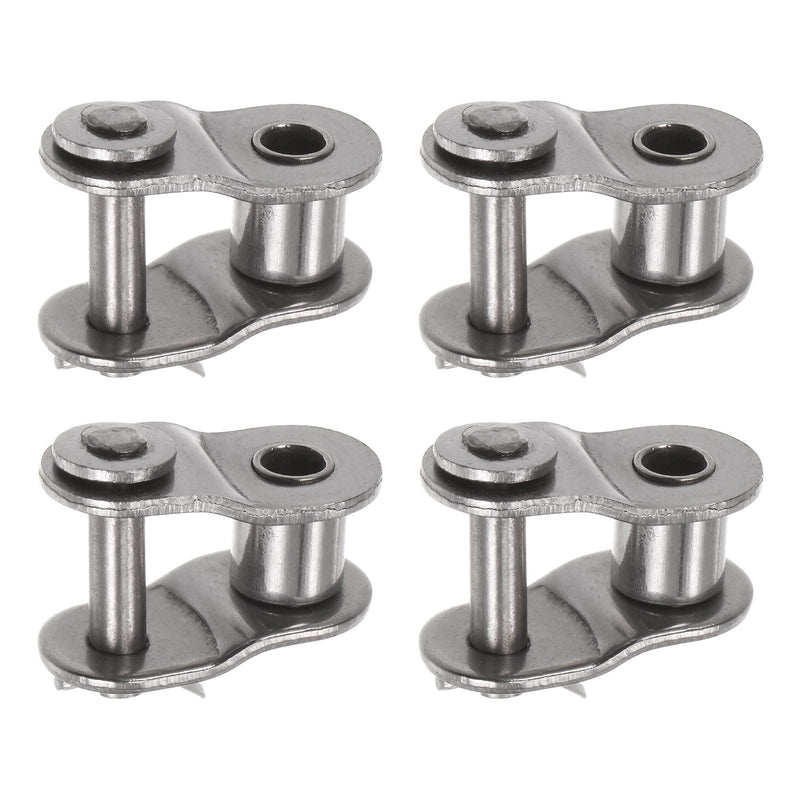 [Australia - AusPower] - uxcell 4Pcs #40 Chain Offset Half Link Roller 1/2" Pitch Stainless Steel Standard Chain End Connector Split Links for 08A Chain 1/2-inch 