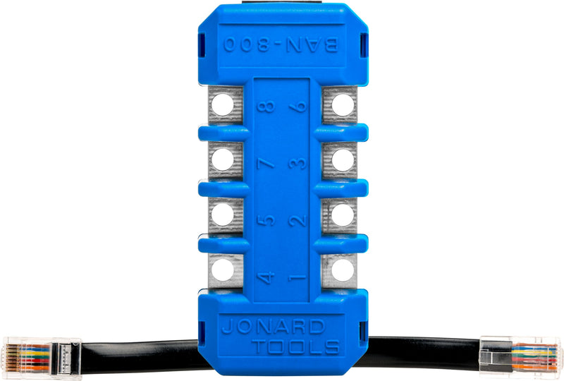 [Australia - AusPower] - Jonard Tools BAN-800 RJ45 8-Position Modular Adapter, Test RJ11, RJ12, and RJ45 Plugs 8-Position Modular Banjo Adapter 