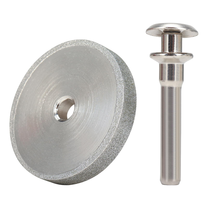 2Inch Diamond Grinding Wheel, High Speed Steel Tools with 1/4" Mounting Mandrel for Drill/Die Grinder, Sharpening Wheel Ideal for Sharpening Wood-Turning Tools, Chisels, Carbide and More 6mm Diamond Grinding Set