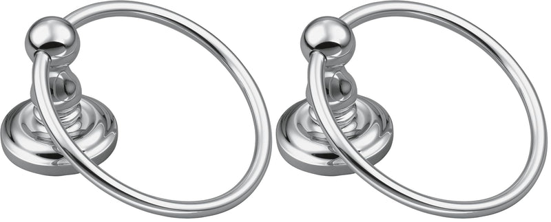 Moen BP6986CH Madison Chrome -Towel Ring (Pack of 2) 1 Count (Pack of 2)