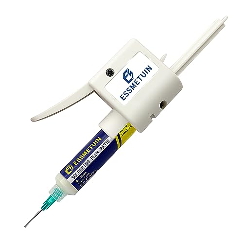 Essmetuin solder flux glue dispenser for 10cc syringe, single dispenser accessory without solder flux