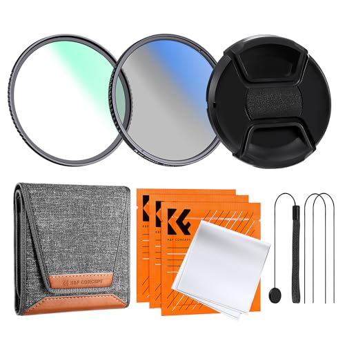 K&F CONCEPT 40.5mm UV CPL Lens Cap Filters Kit 18 Multi-Coated