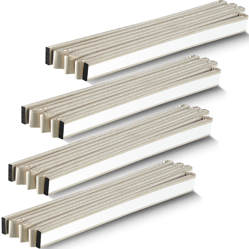[Australia - AusPower] - 4 Pcs 90" L x 0.75" W x 0.25" H Faraday Foam Gasket Conductive Fabric Foam Strip with Adhesive Backing Faraday Tape High Shielding Conductive Gasket Foam Adhesive Strip for Seal RF Enclosures 4 