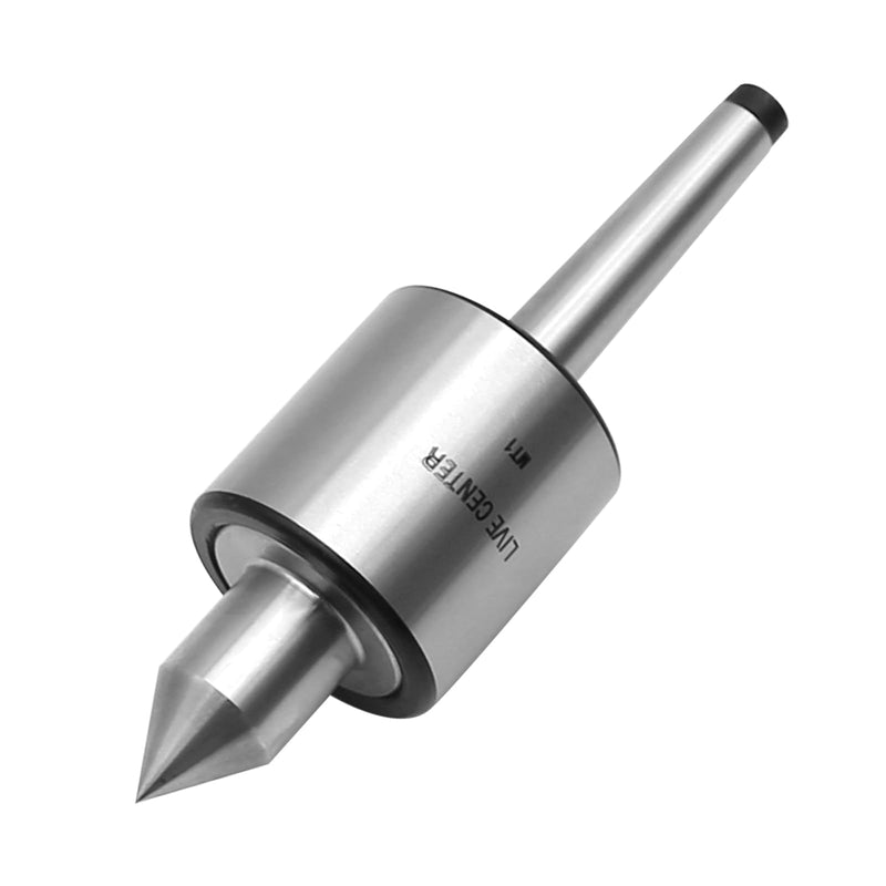 [Australia - AusPower] - MT1 Live Center, 60 Degree Morse Taper 1MT, 5000 Max RPM, Precision Lathe Medium Duty Live Tailstock Center for Triple Bearing Lathe Medium Duty CNC Work 