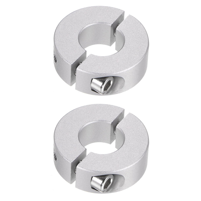 [Australia - AusPower] - HARFINGTON 2pcs Double Split Shaft Collar for 16mm Shaft Set Screw Clamp-On Collars, 35mm OD, 12mm Width, for Stoppers, Position, Hold Timing Pulleys, Machine Tools, Industry, Anodization 16mm Bore 