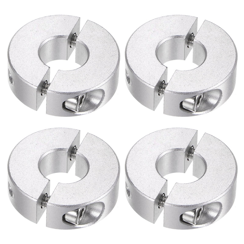 [Australia - AusPower] - 4pcs Double Split Shaft Collar for 12mm Shaft Set Screw Clamp-On Collars, 30mm OD, 10mm Width, for Stoppers, Position, Hold Timing Pulleys, Machine Tools, Industry, Anodization 12mm Bore 