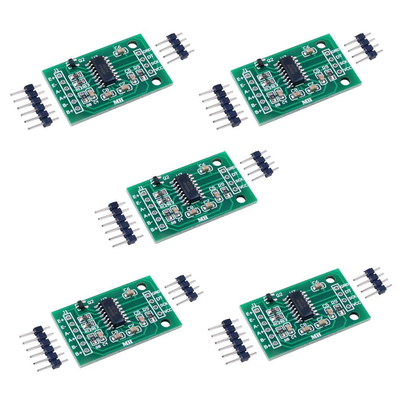 [Australia - AusPower] - Digital Load Cell Weight Sensor 1kg 2kg 3kg 5kg 10kg 20kg (5PCS HX711 Module) 5PCS HX711 Module 
