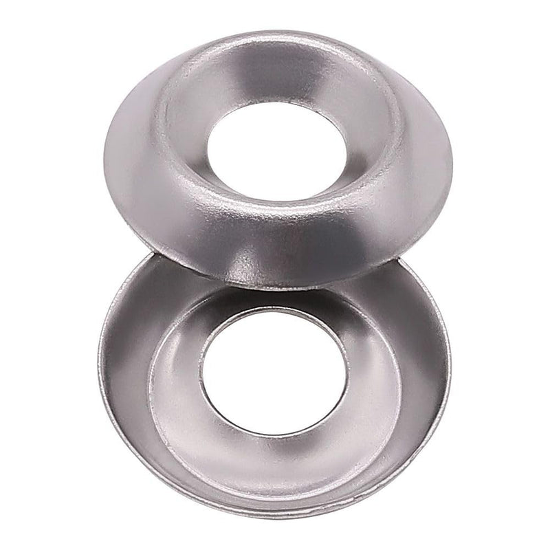 [Australia - AusPower] - #10 (100 Pack) Stainless Countersunk Washers, No.10 Cup Washers 304 Stainless Steel 18-8, Bright Finish #10 100 