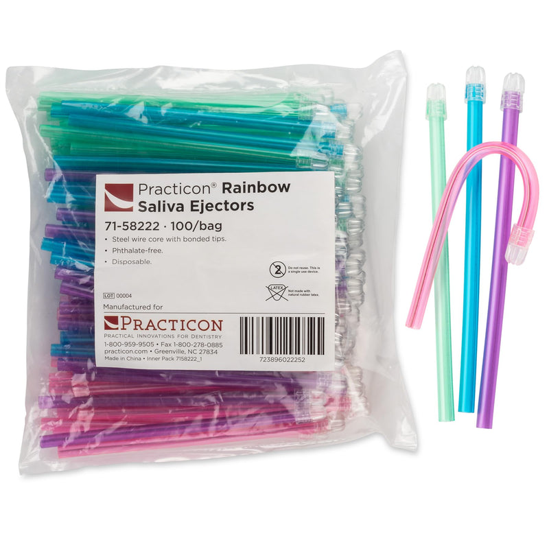 [Australia - AusPower] - Rainbow Saliva Ejectors, 100 Pack 