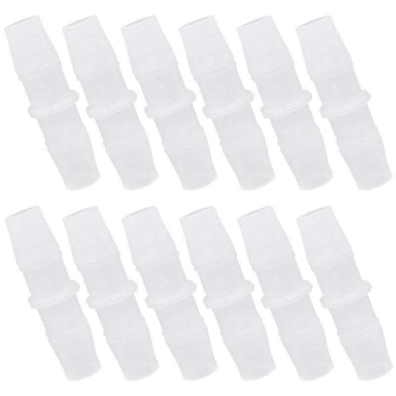 [Australia - AusPower] - Plastic Hose Barb Fitting, 3/8" x 3/8" Pipe Connectors?Barbed Splicer Mender Joint Adapter Union Fitting, 6 Pcs 3/8 Inch White 