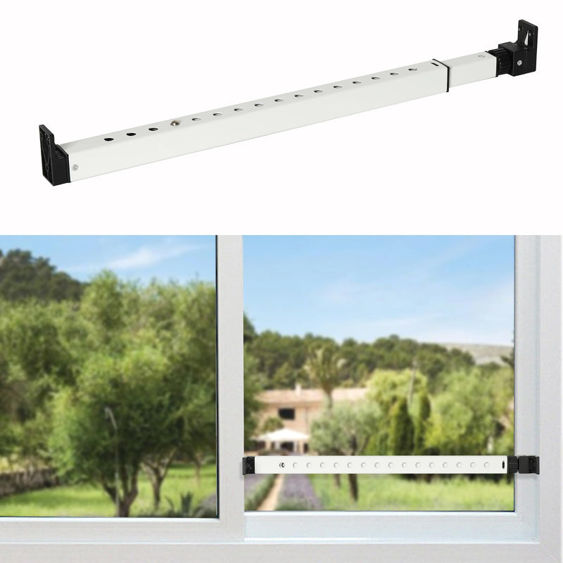 2-Section Upgrade Window Security Bar with Child-Proof Anti-Lift Lock, Easy Install for Single Hung Windows or Narrow Patio Doors, Extendable (16-7/8" to 29-7/8"), White 16-7/8" to 29-7/8" 1 Pack