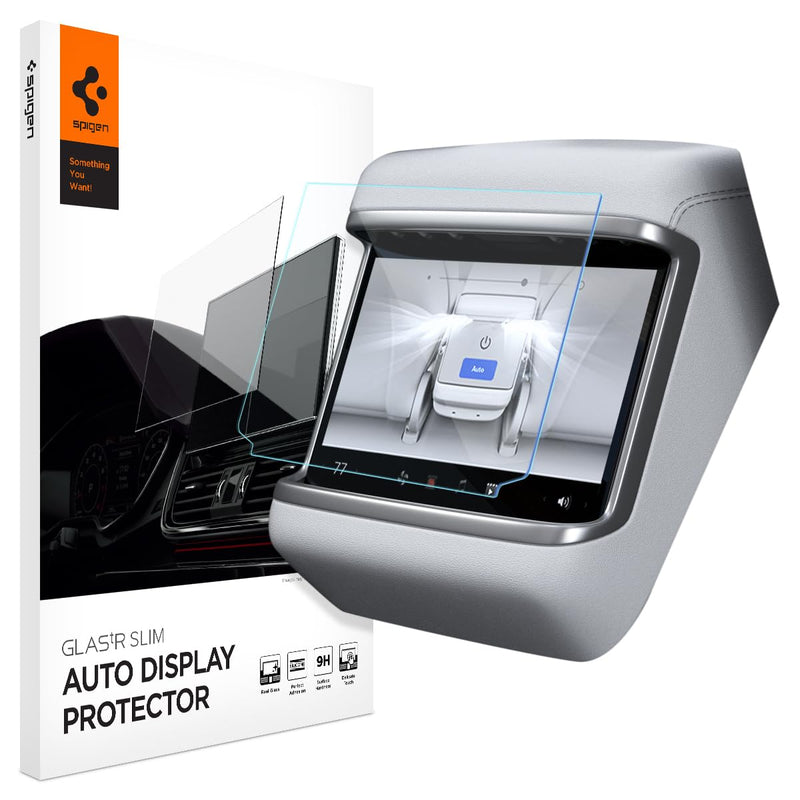 [Australia - AusPower] - Spigen Tempered Glass Screen Protector [GlasTR Slim] designed for Tesla Model S (2023/2024), Tesla Model X (2023/2024) 9.4 inch Rear Touchscreen - Matte/Anti Finger Print 
