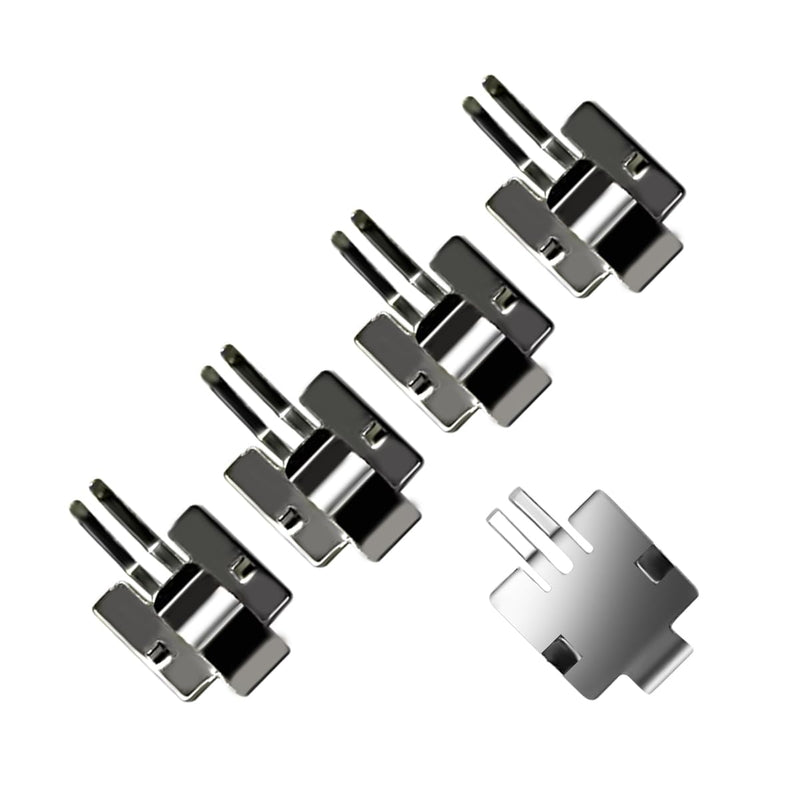 [Australia - AusPower] - XBERSTAR AAA Battery Compartment Dual Leaf Springs Contact Piece for FLUKE 302+ 303 305 324 Clamp Meter Replacement Accessories (4PCS) 4PCS 