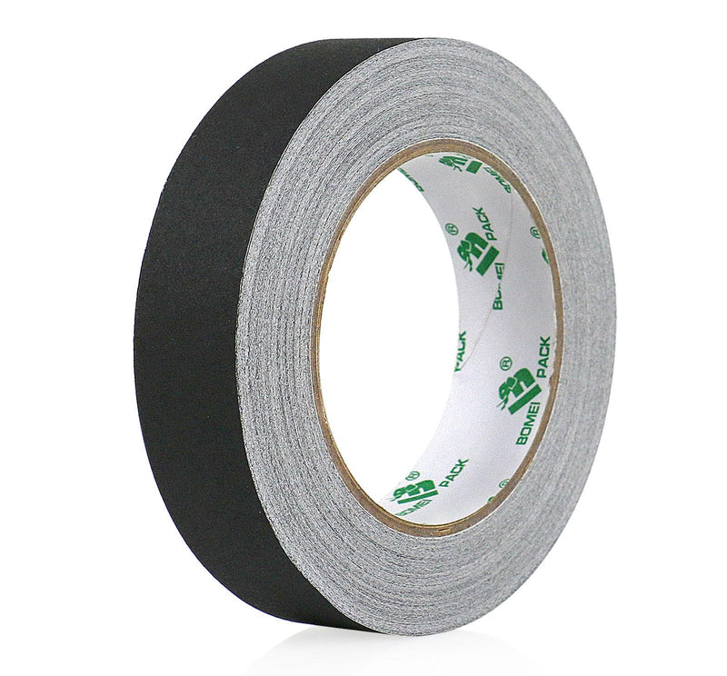 [Australia - AusPower] - BOMEI PACK Black Gaffer Tape, Matte Non-Reflective, 1inch x 30yds No Residue Hand Tear Self-Adhesive Gaffer Tape for Labeling, Cable, Stage, Photography, Painters and Duct Repair, 1 Pack 