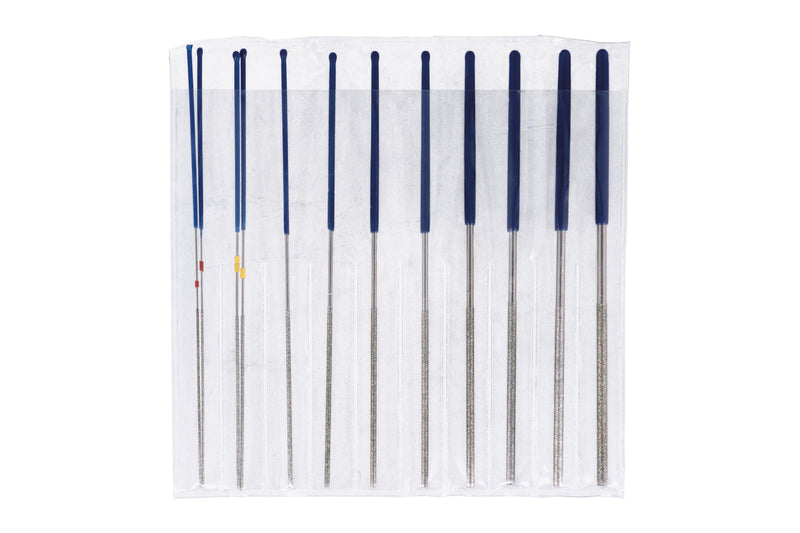 Laser 8645 Micro Round Diamond Coated File Set 12 Pieces