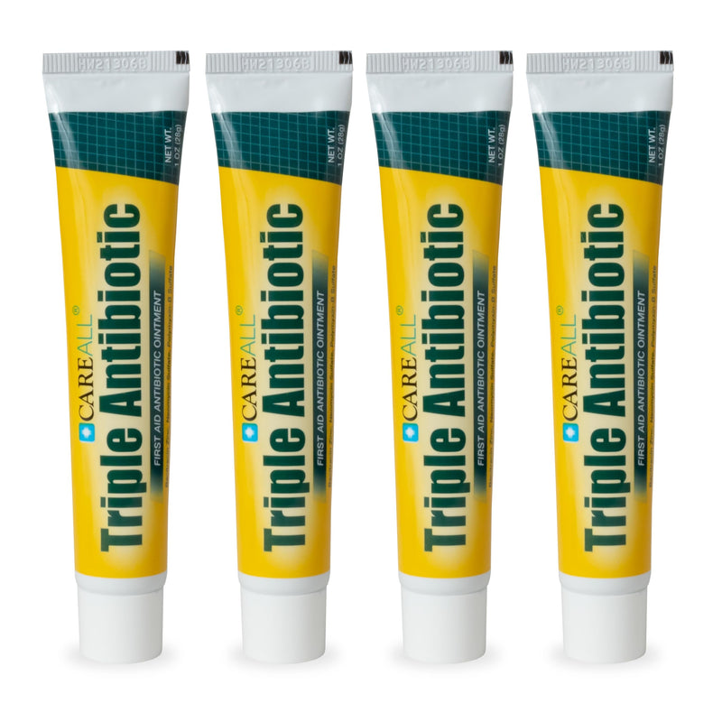 [Australia - AusPower] - CareAll Triple Antibiotic Ointment 1.0 oz (4 Pack), First Aid Ointment for Minor Scrapes, Cuts, and Burns to Help Prevent Infection, Compare to The Active Ingredients of The Leading Brand 