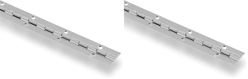 Hardware Essentials 853400 Continuous Pin 12" x 1-1/2" Stainless Steel (Pack of 2) Steel Finish 12" x 1-1/2" (Pack of 2)